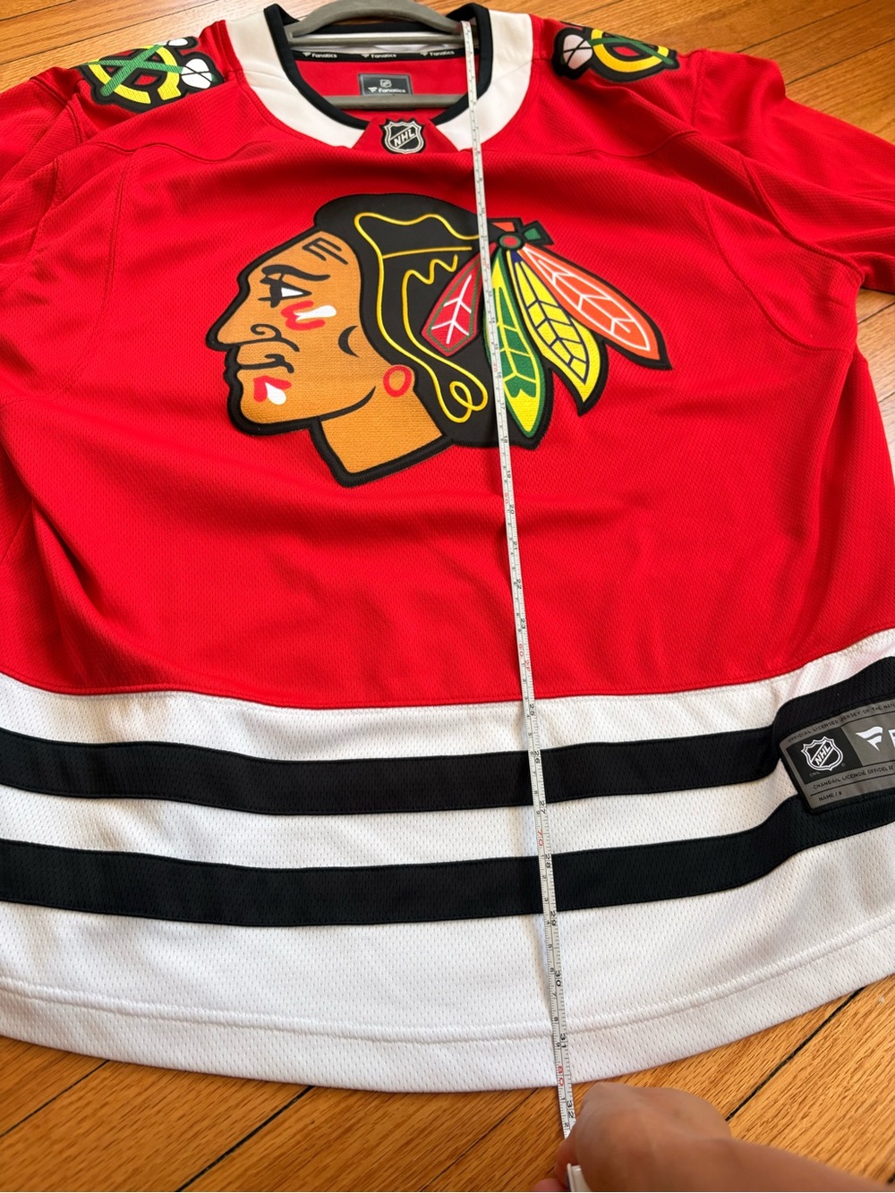 Fanatics Chicago Blackhawks Red NHL Jersey Official Licensed Hockey Fan Gear - Picture 7 of 7